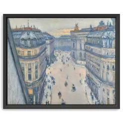 View From Seventh Floor Framed Canvas Art Print