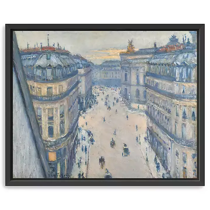 View From Seventh Floor Framed Canvas Art Print