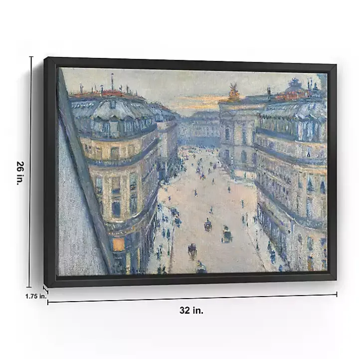 View From Seventh Floor Framed Canvas Art Print