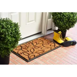 Vine Leaves Swirl Doormat, 36x24 in.