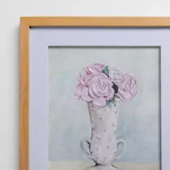 Vintage Dainty Floral Framed Art Prints, Set of 2