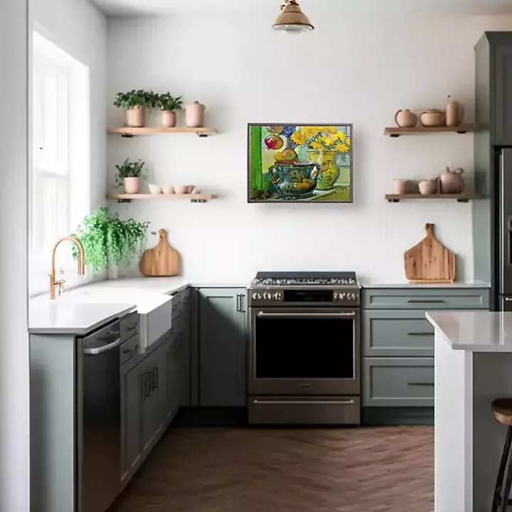 Vintage Floral III Beaded Framed Art Print