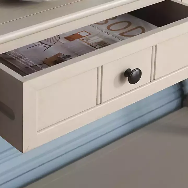 Vintage Gray 2-Drawer Samantha Console Table