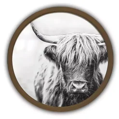 Vintage Highland Brown Framed Art Print