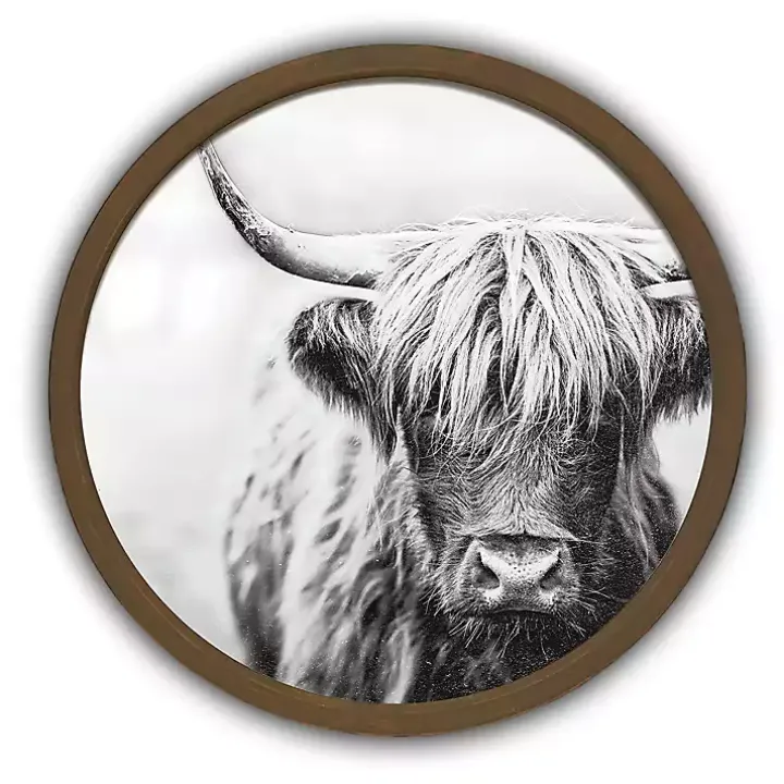 Vintage Highland Brown Framed Art Print