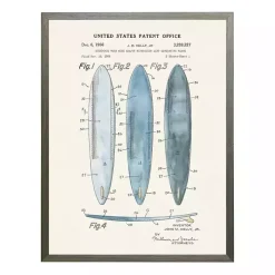 Vintage Surfboards Patent Framed Art Print