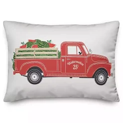 Vintage Watermelon Truck Outdoor Pillow
