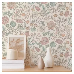 Vintage Woodland Floral Peel & Stick Wallpaper