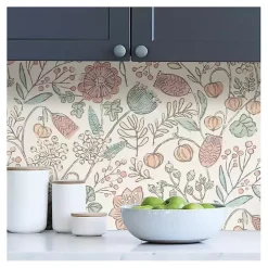 Vintage Woodland Floral Peel & Stick Wallpaper