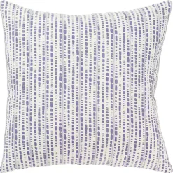 Violet Dash Print Throw Pillow