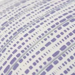 Violet Dash Print Throw Pillow
