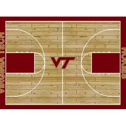 Virginia Tech Courtside Area Rug, 4x6