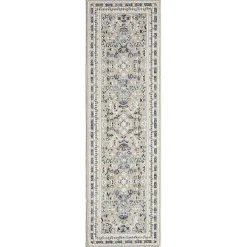 Vista Blue Beige Runner, 2x7