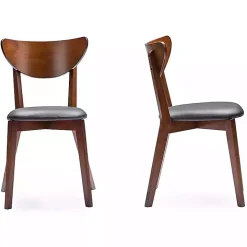 Walnut and Black Mid-Century 5-pc. Dining Set