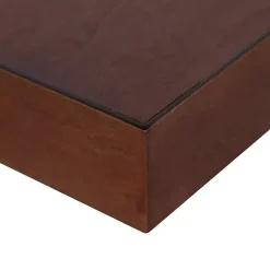 Walnut Brown Floating Shelves, Set of 2