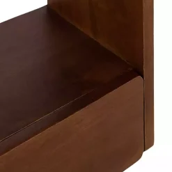 Walnut Brown Kato Single Drawer Wall Shelf