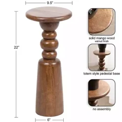 Walnut Brown Tirollo Accent Table