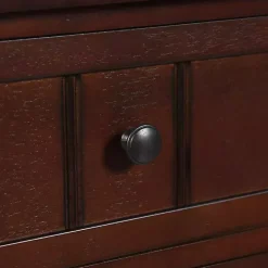 Walnut 3-Drawer Winne Accent Table