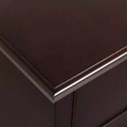 Walnut 3-Drawer Winne Accent Table