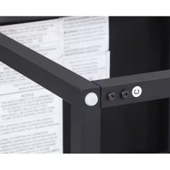 Walnut Nesting Counter Table and Stools, Set of 3