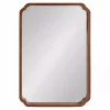 Walnut Scallop Rectangle Wall Mirror