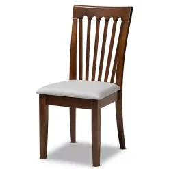 Walnut Upholstered Minette 4-pc. Dining Chair Set