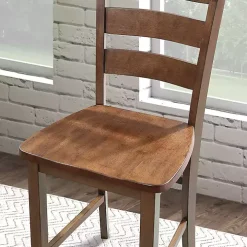 Walnut Wood Brooke 5-pc. Counter Height Set