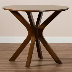 Walnut Wood Round Kenji Small Dining Table