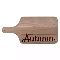 Walnut Wood Welcome Autumn Cutting Board