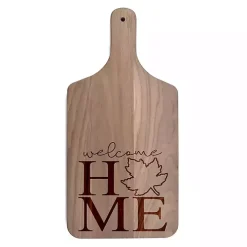 Walnut Wood Welcome Home Leaf Cutting Board