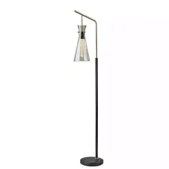 Walter Smoked Glass Floor Lamp