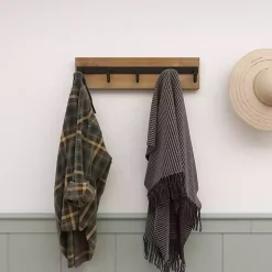 Warm Brown Industrial Iron Wall Hooks