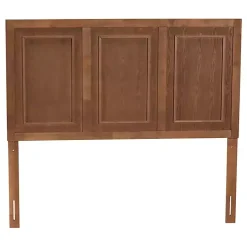 Warm Brown 3-Panel Wood Full Headboard