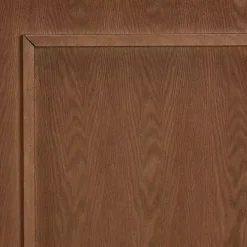 Warm Brown 3-Panel Wood Full Headboard