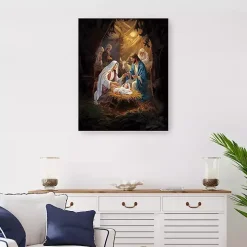 Warm Nativity Scene Canvas Art Print, 24x30 in.