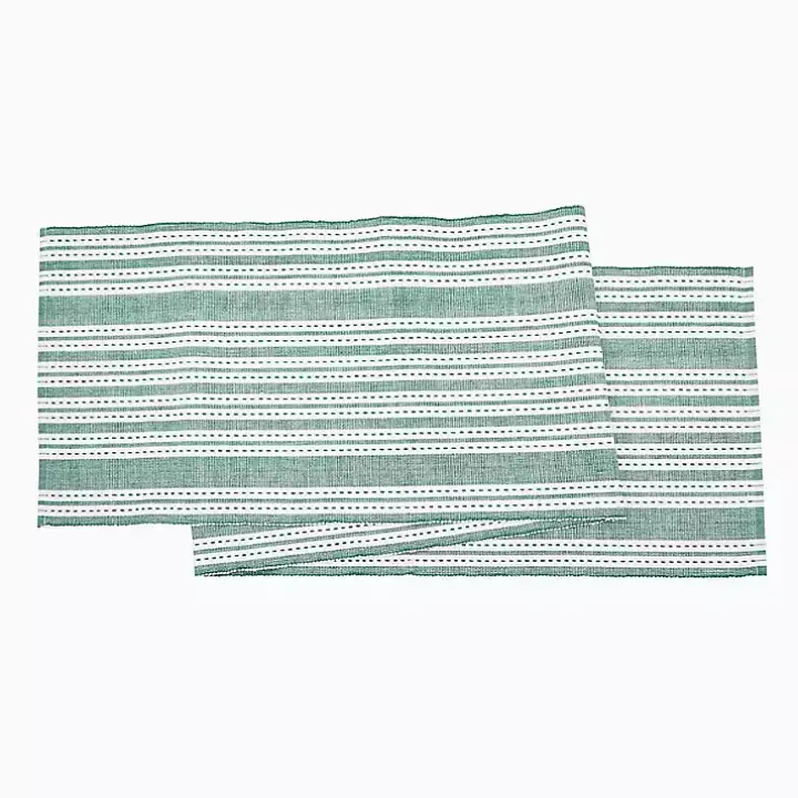 Warner Emerald Stripe Table Runner