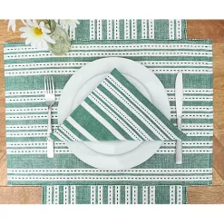 Warner Emerald Stripe Table Runner