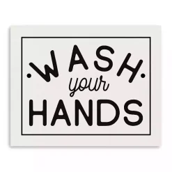 Wash Your Hands Giclee Canvas Art Print, 20x16 in.