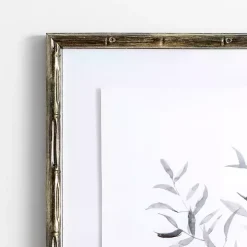 Watercolor Bamboo Leaves Framed Art Print