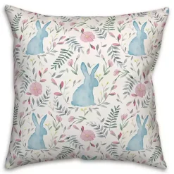 Watercolor Bunnies Indoor/Outdoor Pillow