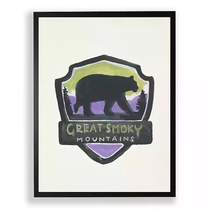 Watercolor Great Smoky Mountains Framed Art Print