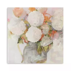 Watercolor Table Bouquet Canvas Art Print