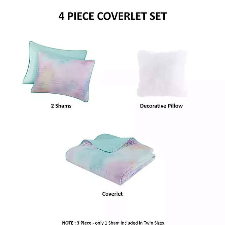 Watercolor Tie-Dye 3-pc. Twin/Twin XL Quilt Set
