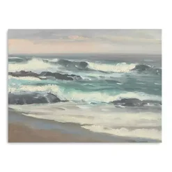 Waves Crashing Canvas Art Print