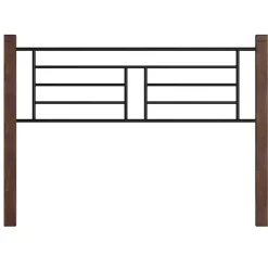 Weathered Brown Farmhouse Queen Bed