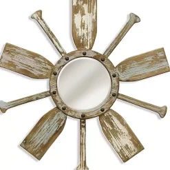 Weathered Paddle Wall Mirror