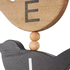 Welcome Bird Shaped Wood Wall Sign