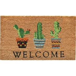 Welcome Cactus Trio Doormat