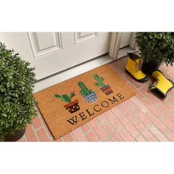 Welcome Cactus Trio Doormat
