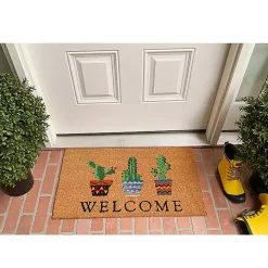Welcome Cactus Trio Doormat